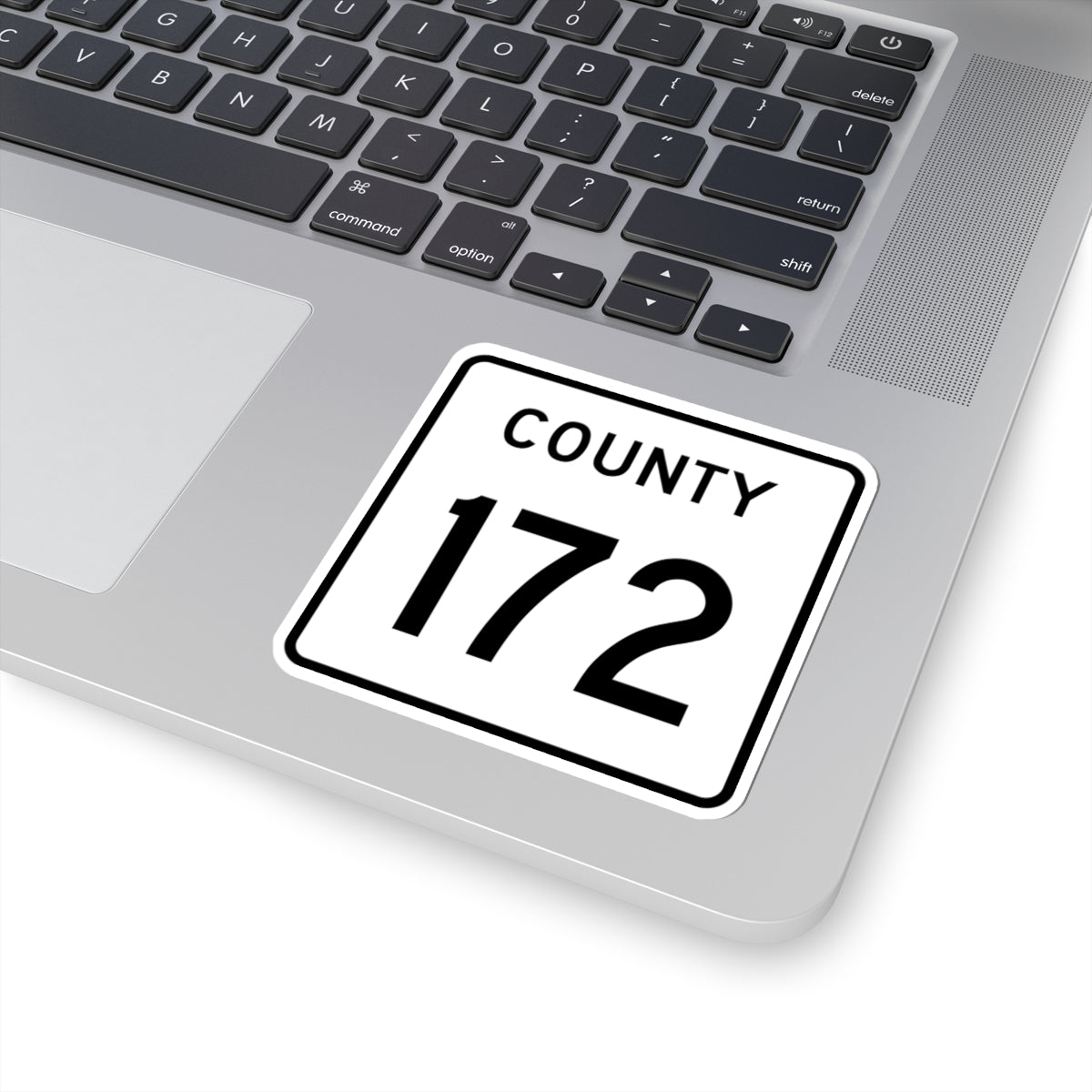 County 172 square (Minnesota) (Road Sign) STICKER Vinyl Kiss-Cut Decal