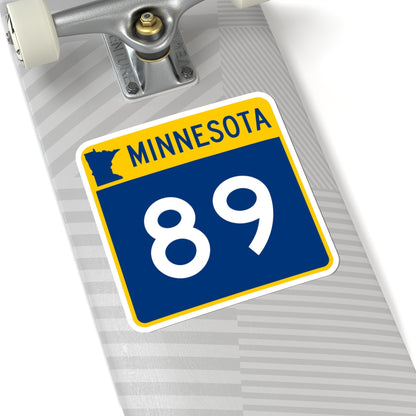 MN-89 (Minnesota) (Road Sign) STICKER Vinyl Kiss-Cut Decal