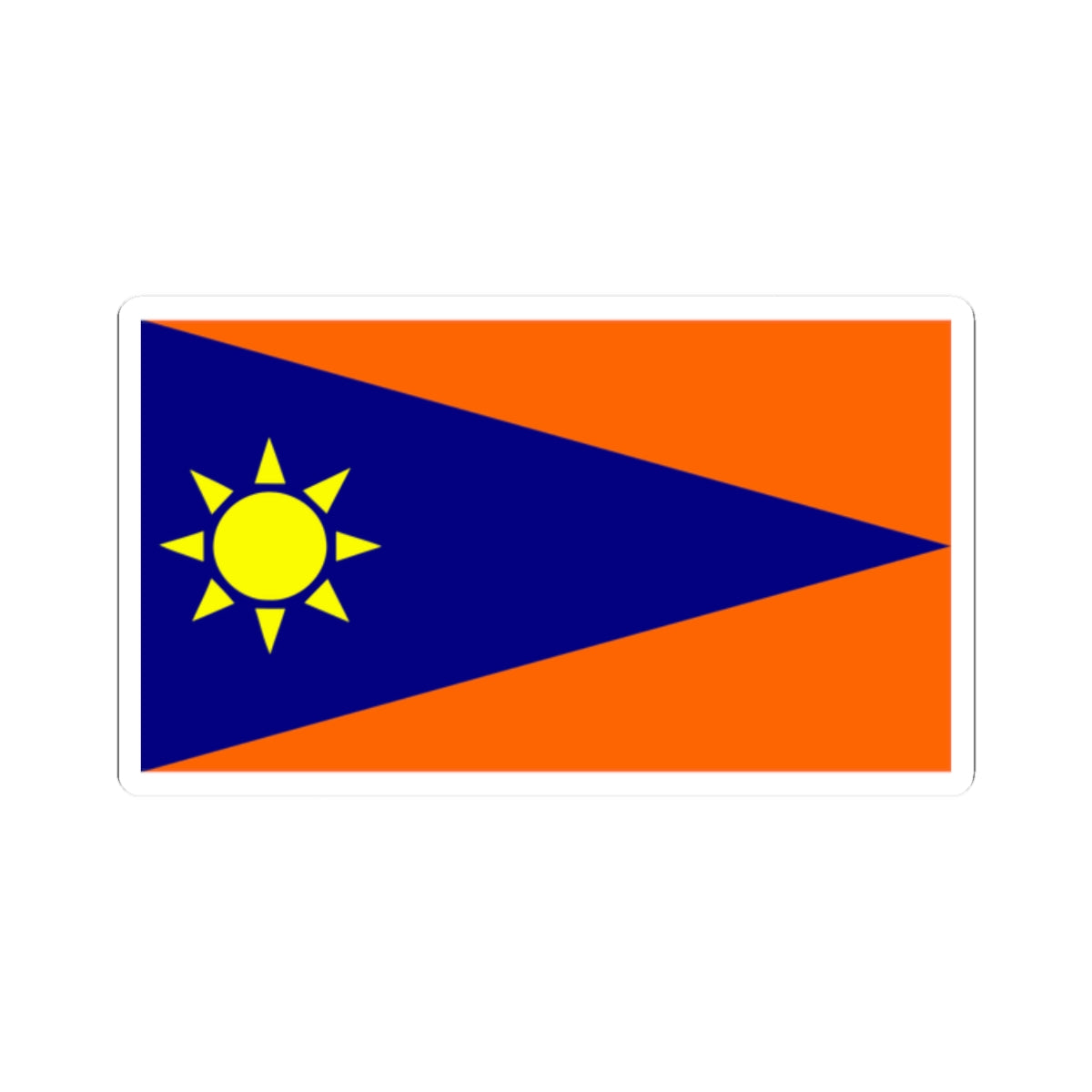Flag of Falcon municipality (Venezuela) STICKER Vinyl Kiss-Cut Decal