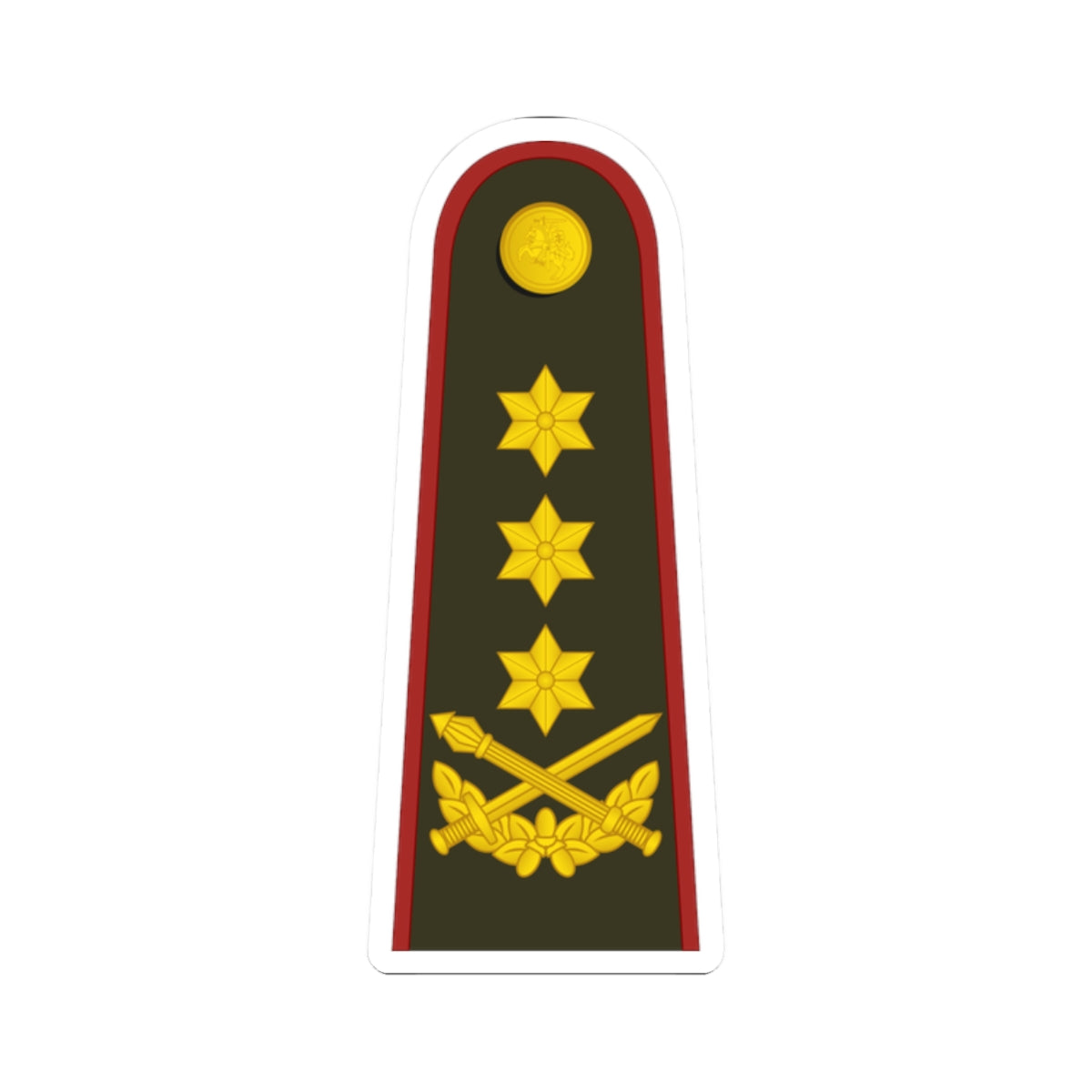 Lithuania Army OF 8 (Lithuania) (Military Rank) STICKER Vinyl Kiss-Cut Decal