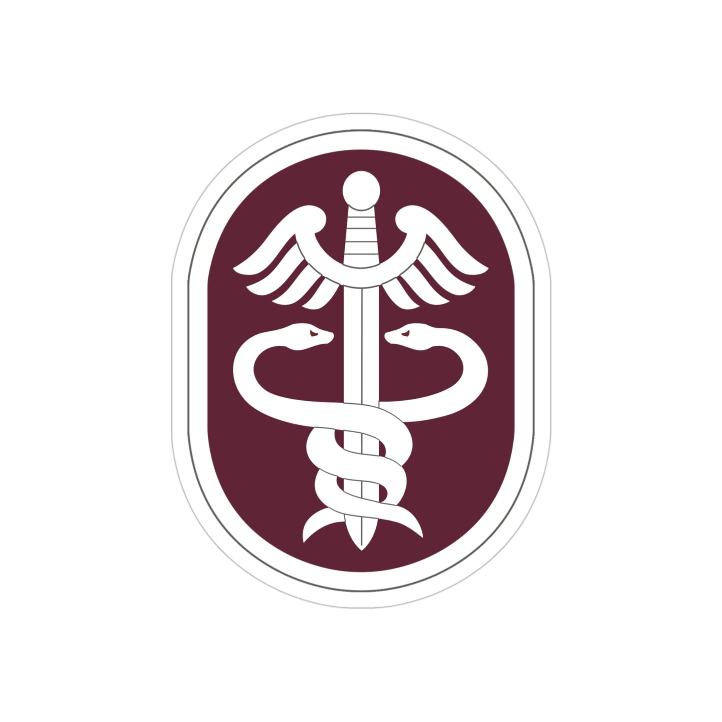 Medical Command 2 (U.S. Army) REVERSE PRINT Transparent STICKER