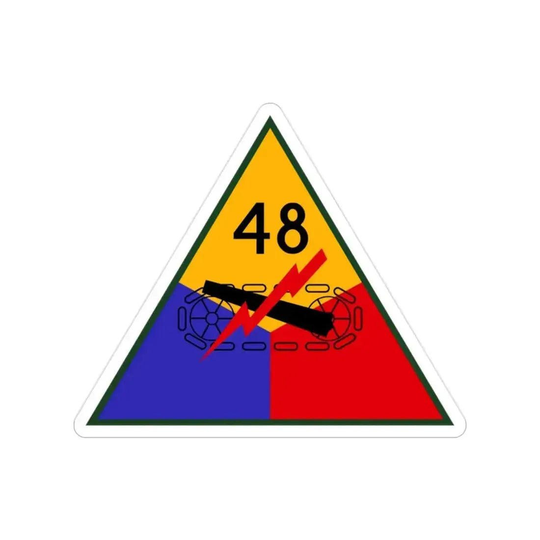 48th Armored Division (U.S. Army) Transparent STICKER Die-Cut Vinyl Decal 2 Inch - The Sticker Space