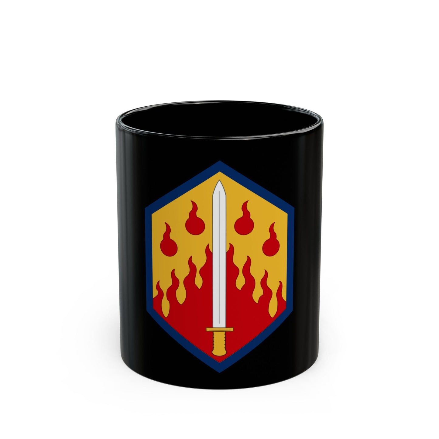 48th Chemical Brigade (U.S. Army) Black Coffee Mug-11oz-The Sticker Space