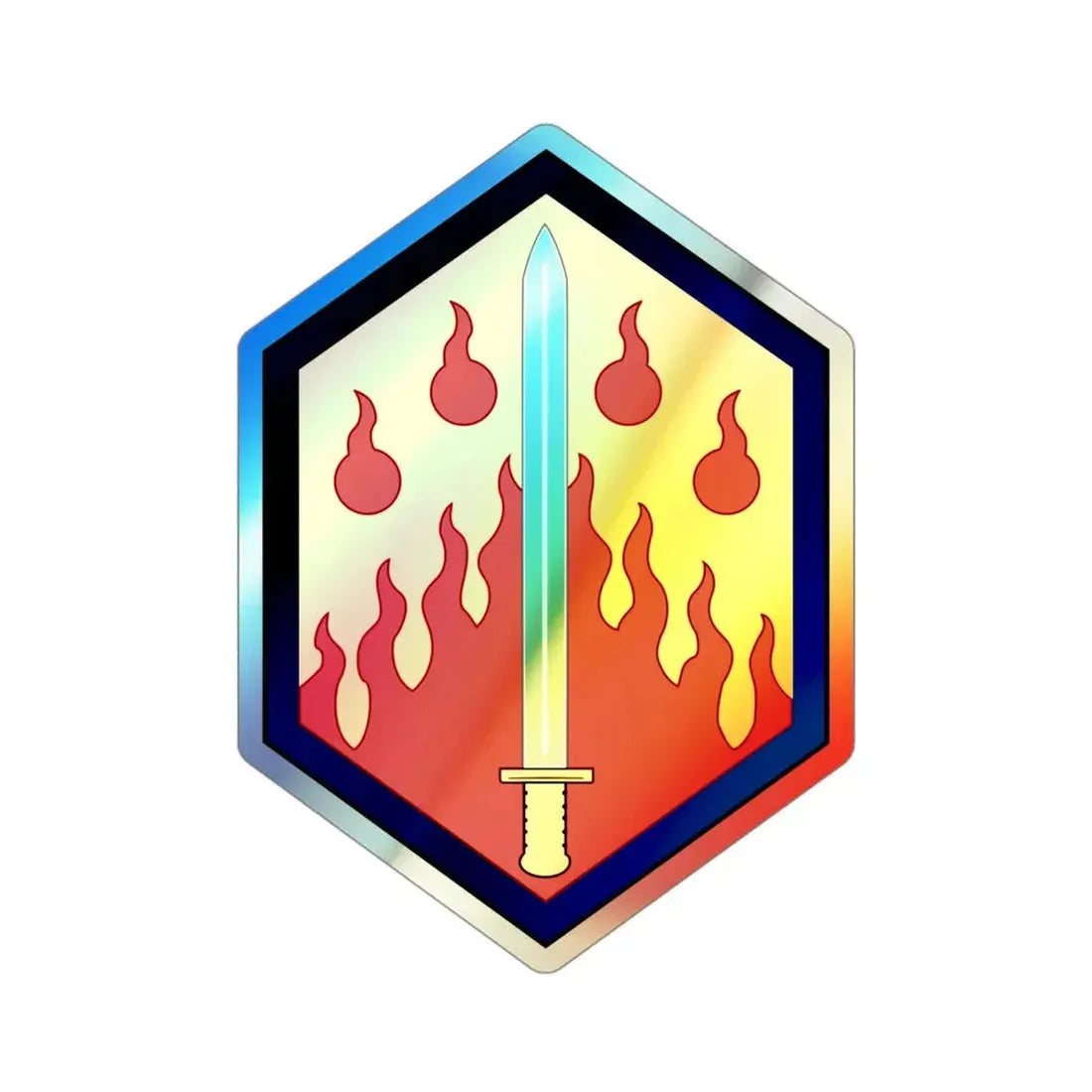48th Chemical Brigade (U.S. Army) Holographic STICKER Die-Cut Vinyl Decal - The Sticker Space