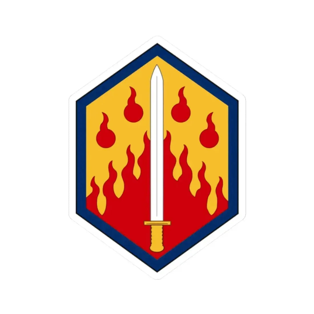 48th Chemical Brigade (U.S. Army) STICKER Vinyl Kiss-Cut Decal 2 Inch White - The Sticker Space
