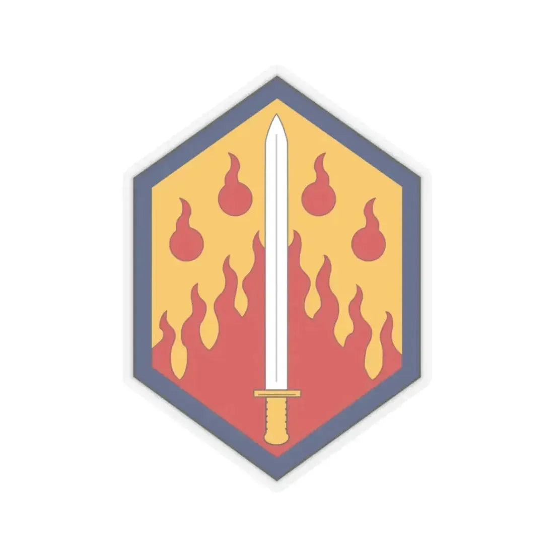 48th Chemical Brigade (U.S. Army) STICKER Vinyl Kiss-Cut Decal 3 Inch Transparent - The Sticker Space