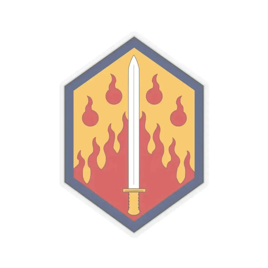 48th Chemical Brigade (U.S. Army) STICKER Vinyl Kiss-Cut Decal 4 Inch Transparent - The Sticker Space