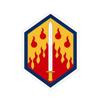 48th Chemical Brigade (U.S. Army) STICKER Vinyl Kiss-Cut Decal 4 Inch White - The Sticker Space