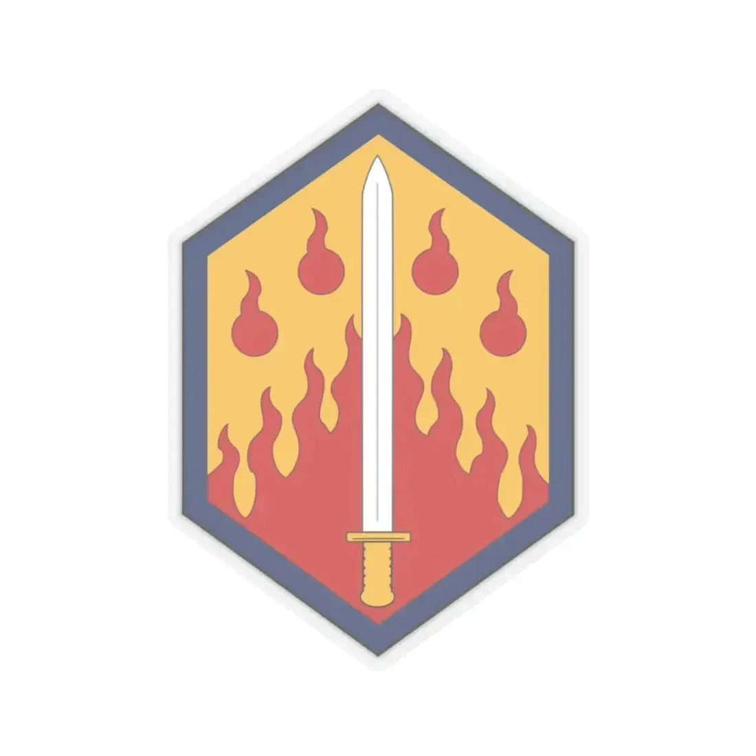 48th Chemical Brigade (U.S. Army) STICKER Vinyl Kiss-Cut Decal 6 Inch Transparent - The Sticker Space