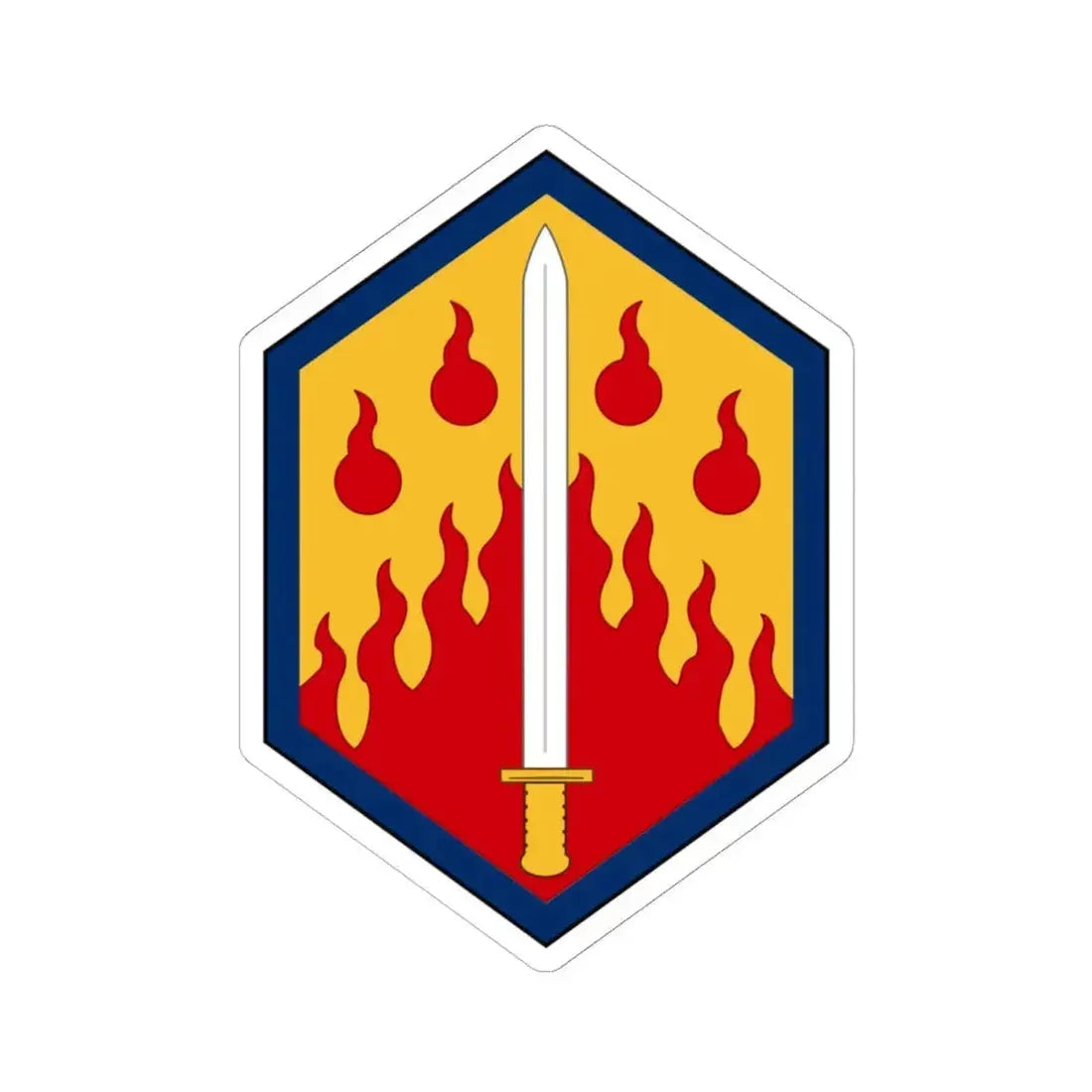 48th Chemical Brigade (U.S. Army) STICKER Vinyl Kiss-Cut Decal 6 Inch White - The Sticker Space