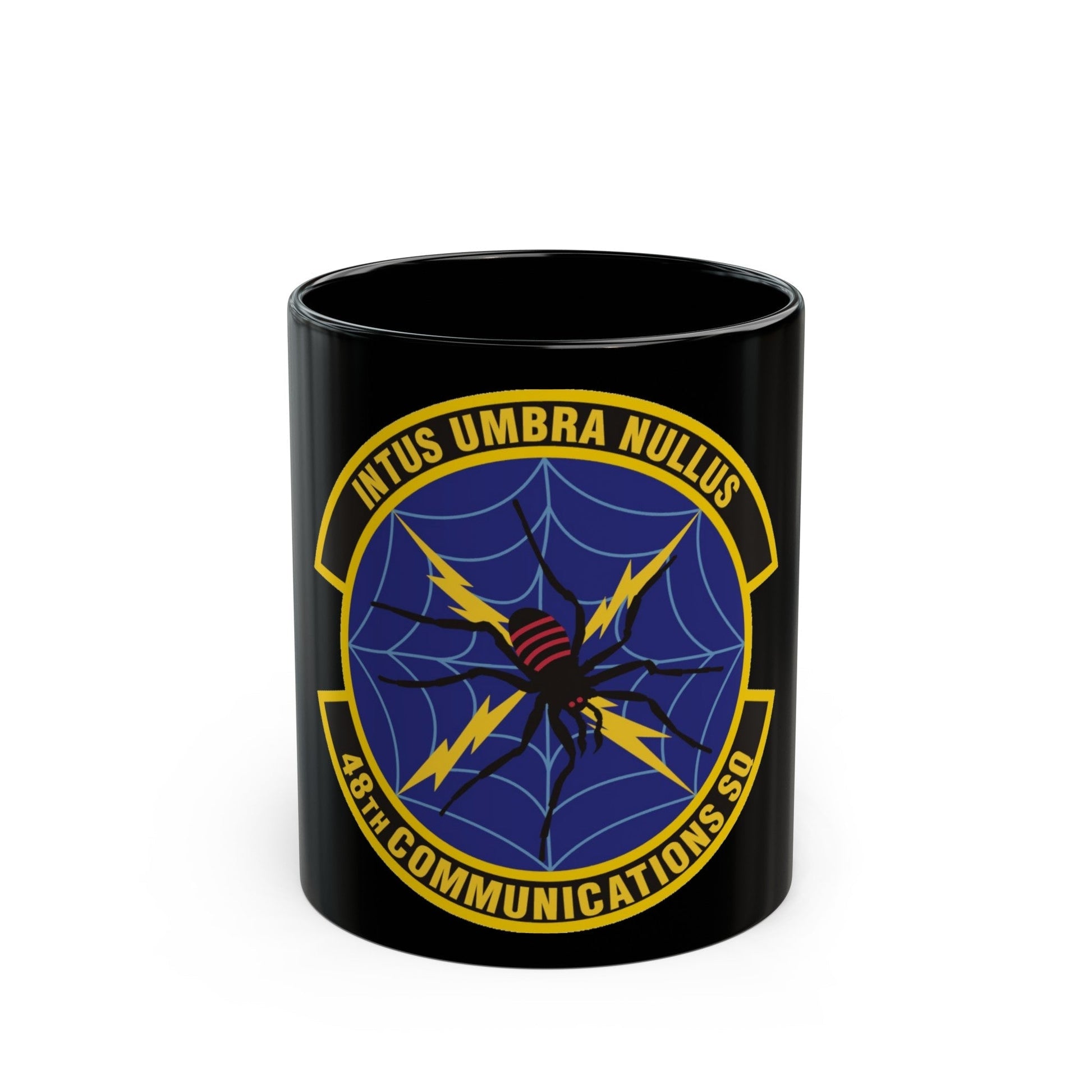 48th Communications Squadron (U.S. Air Force) Black Coffee Mug-11oz-The Sticker Space