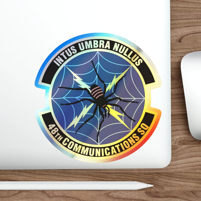 48th Communications Squadron (U.S. Air Force) Holographic STICKER Die-Cut Vinyl Decal-The Sticker Space