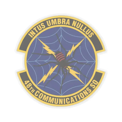48th Communications Squadron (U.S. Air Force) STICKER Vinyl Kiss-Cut Decal 2 Inch Transparent - The Sticker Space