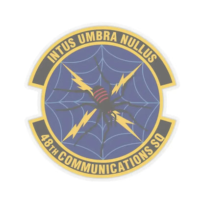 48th Communications Squadron (U.S. Air Force) STICKER Vinyl Kiss-Cut Decal 3 Inch Transparent - The Sticker Space