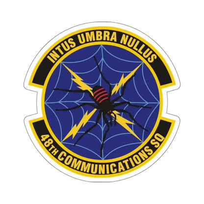 48th Communications Squadron (U.S. Air Force) STICKER Vinyl Kiss-Cut Decal 4 Inch White - The Sticker Space