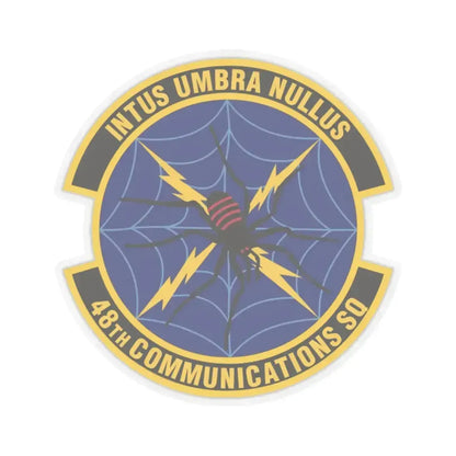 48th Communications Squadron (U.S. Air Force) STICKER Vinyl Kiss-Cut Decal 6 Inch Transparent - The Sticker Space