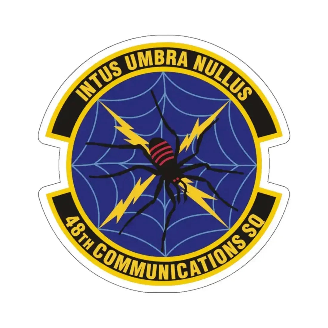 48th Communications Squadron (U.S. Air Force) STICKER Vinyl Kiss-Cut Decal 6 Inch White - The Sticker Space