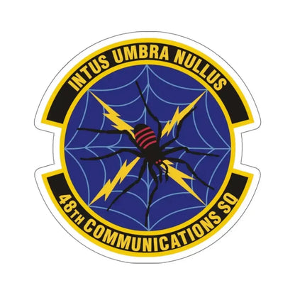 48th Communications Squadron (U.S. Air Force) STICKER Vinyl Kiss-Cut Decal 6 Inch White - The Sticker Space