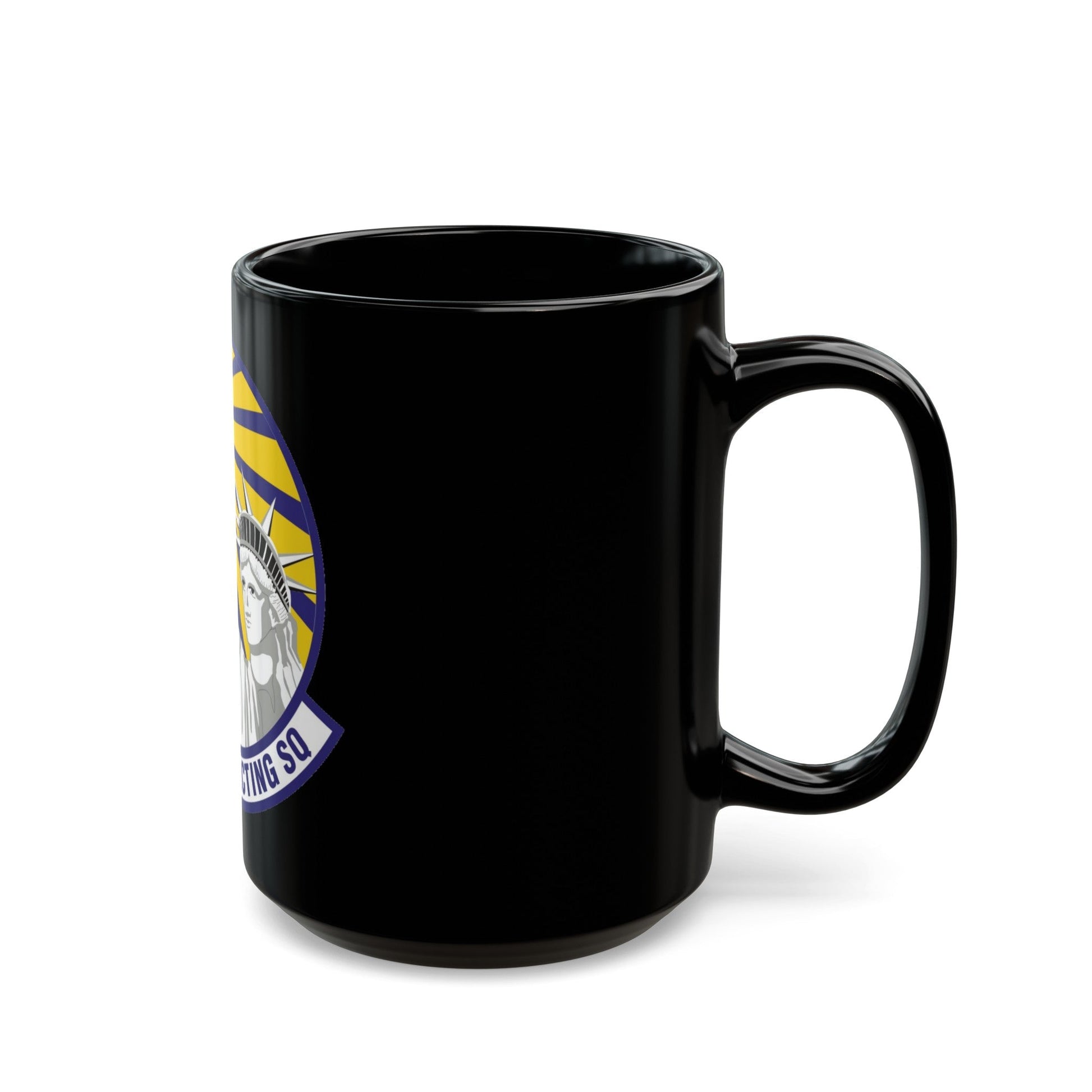 48th Contracting Squadron (U.S. Air Force) Black Coffee Mug-The Sticker Space