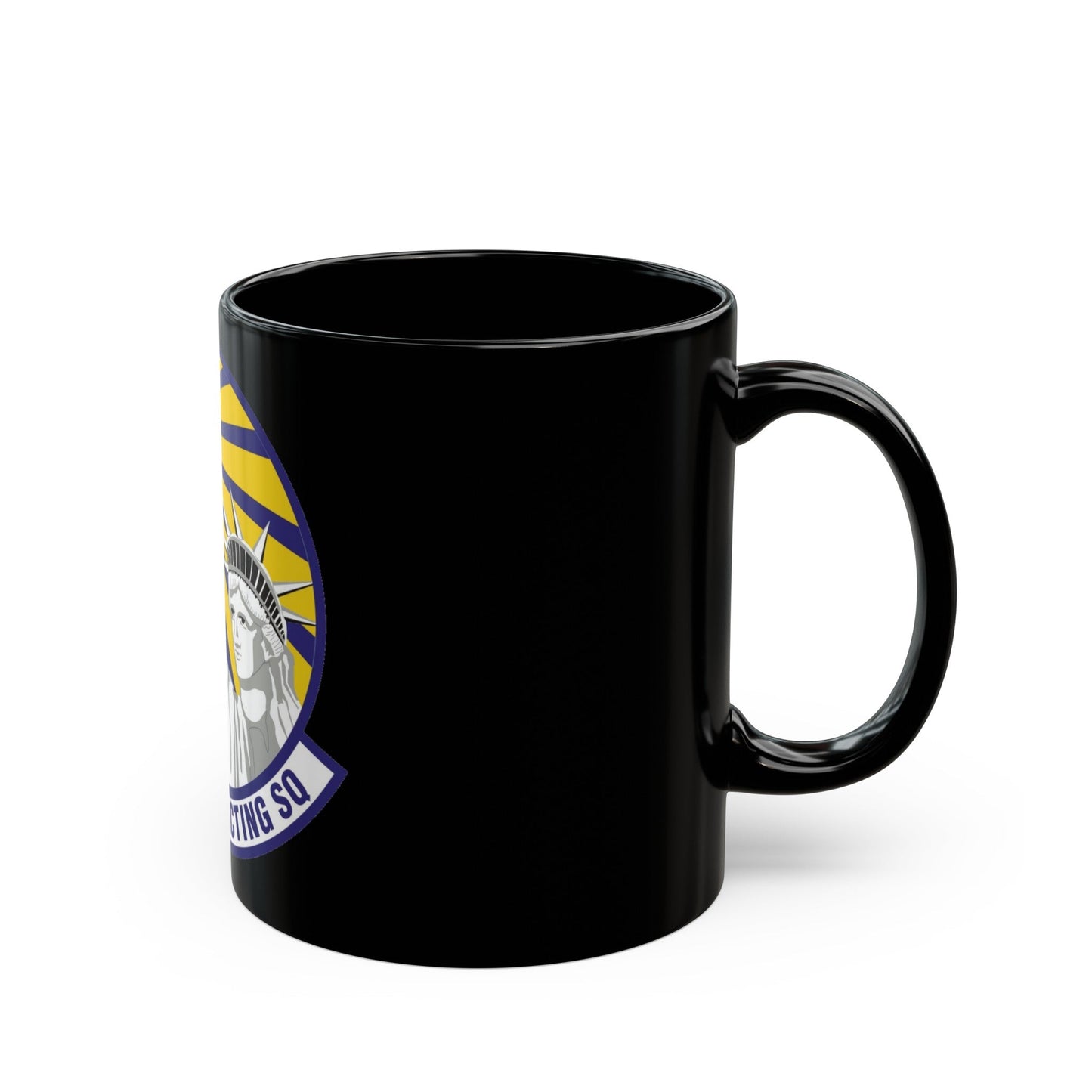 48th Contracting Squadron (U.S. Air Force) Black Coffee Mug-The Sticker Space