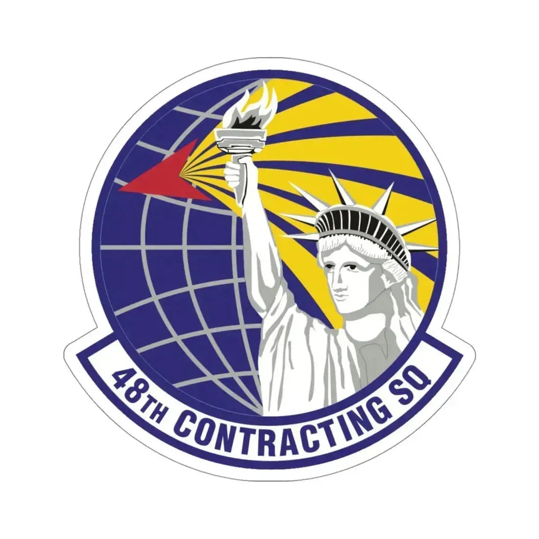 48th Contracting Squadron (U.S. Air Force) STICKER Vinyl Die-Cut Decal 4 Inch - The Sticker Space