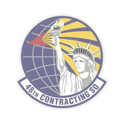 48th Contracting Squadron (U.S. Air Force) STICKER Vinyl Kiss-Cut Decal 6 Inch Transparent - The Sticker Space