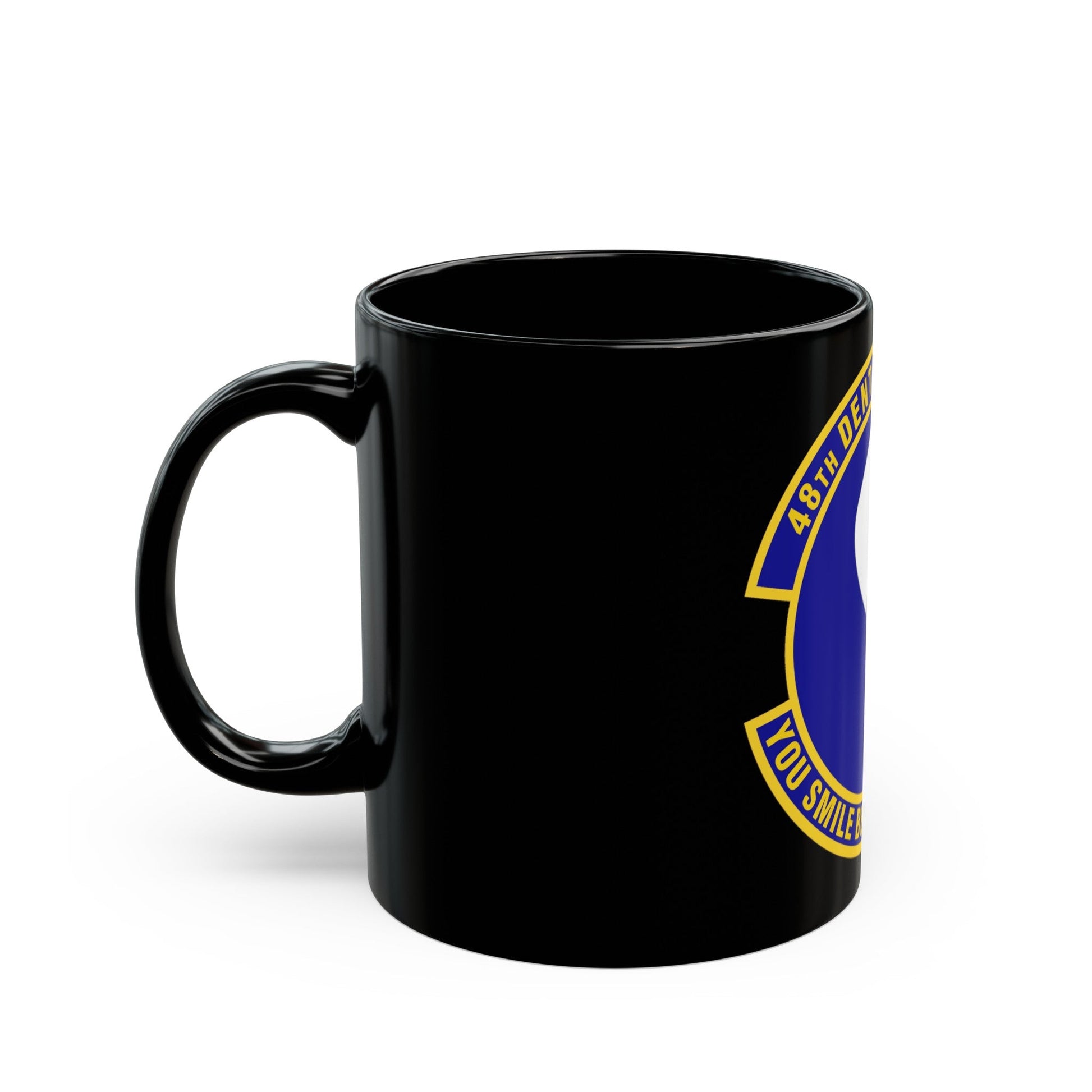 48th Dental Squadron (U.S. Air Force) Black Coffee Mug-The Sticker Space