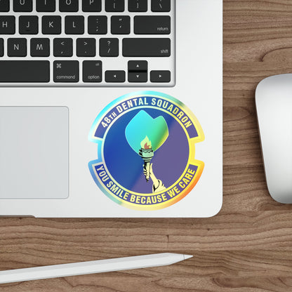 48th Dental Squadron (U.S. Air Force) Holographic STICKER Die-Cut Vinyl Decal-The Sticker Space