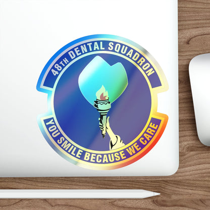 48th Dental Squadron (U.S. Air Force) Holographic STICKER Die-Cut Vinyl Decal-The Sticker Space