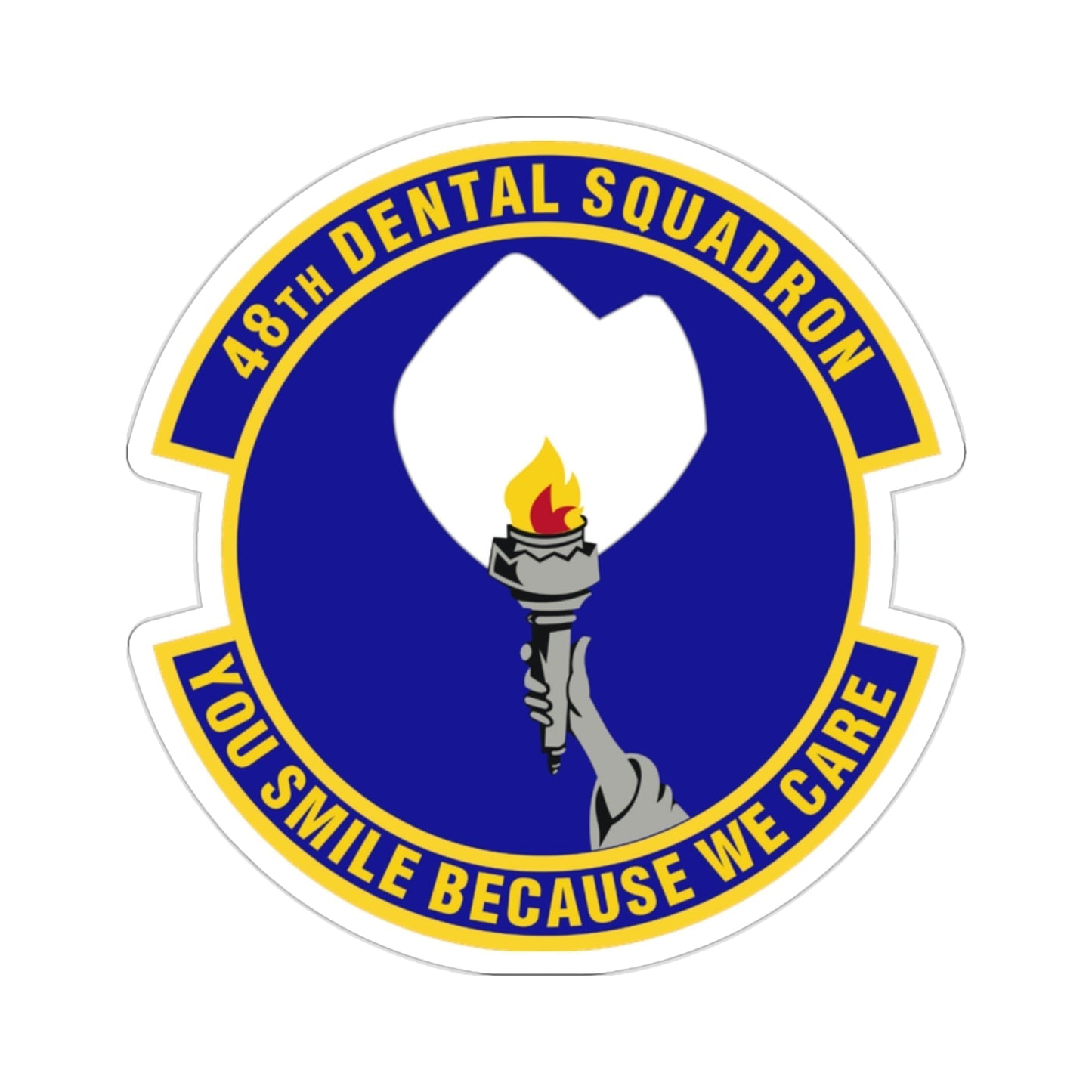 48th Dental Squadron (U.S. Air Force) STICKER Vinyl Die-Cut Decal-2 Inch-The Sticker Space