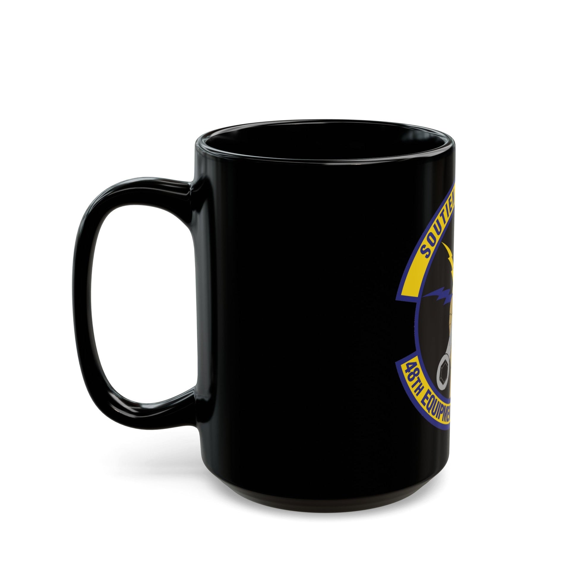 48th Equipment Maintenance Squadron (U.S. Air Force) Black Coffee Mug-The Sticker Space