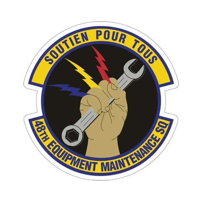 48th Equipment Maintenance Squadron (U.S. Air Force) STICKER Vinyl Die-Cut Decal 4 Inch - The Sticker Space