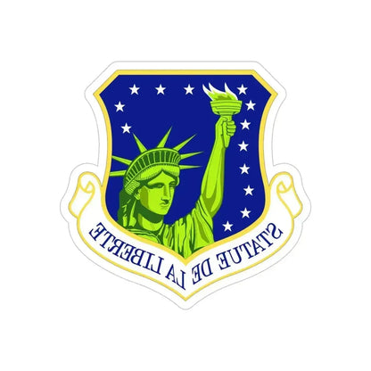 48th Fighter Wing (U.S. Air Force) REVERSE PRINT Transparent Die-Cut STICKER 5 Inch Die-Cut Transparent - The Sticker Space
