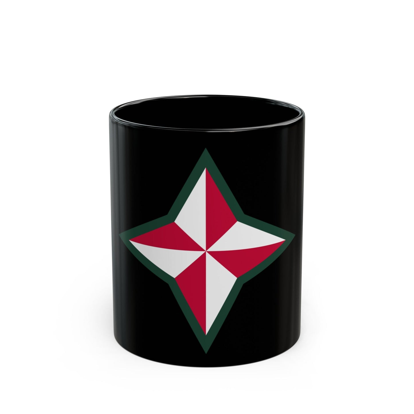 48TH INFANTRY DIVISION (U.S. Army) Black Coffee Mug-11oz-The Sticker Space