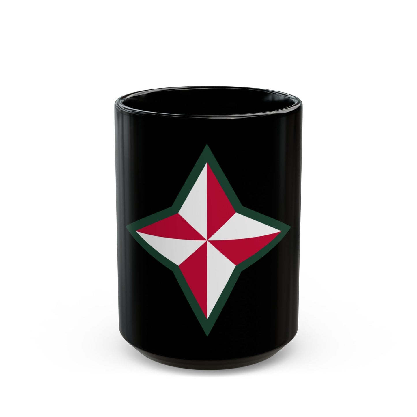 48TH INFANTRY DIVISION (U.S. Army) Black Coffee Mug-15oz-The Sticker Space