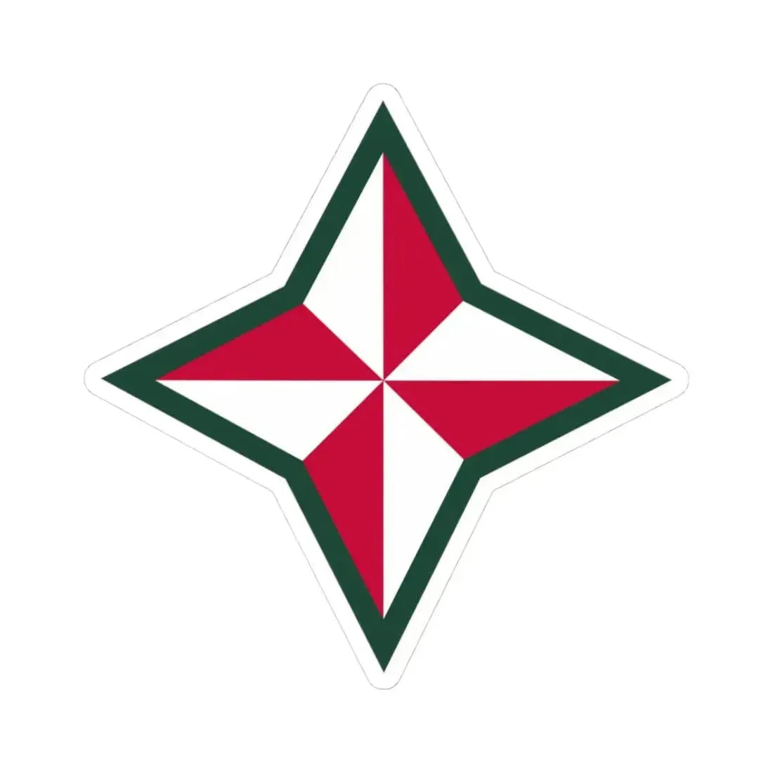 48TH INFANTRY DIVISION (U.S. Army) STICKER Vinyl Kiss-Cut Decal 3 Inch White - The Sticker Space