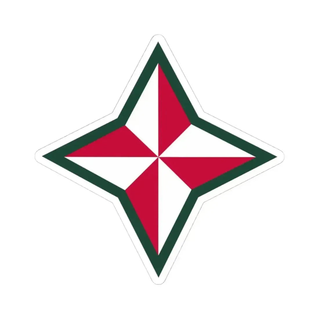 48TH INFANTRY DIVISION (U.S. Army) STICKER Vinyl Kiss-Cut Decal 4 Inch White - The Sticker Space