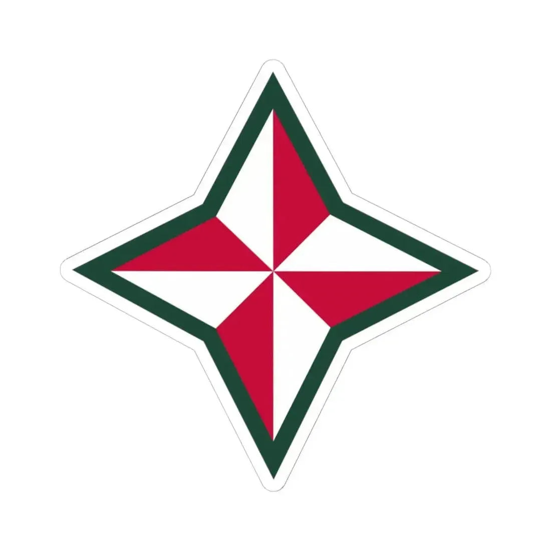 48TH INFANTRY DIVISION (U.S. Army) STICKER Vinyl Kiss-Cut Decal 6 Inch White - The Sticker Space