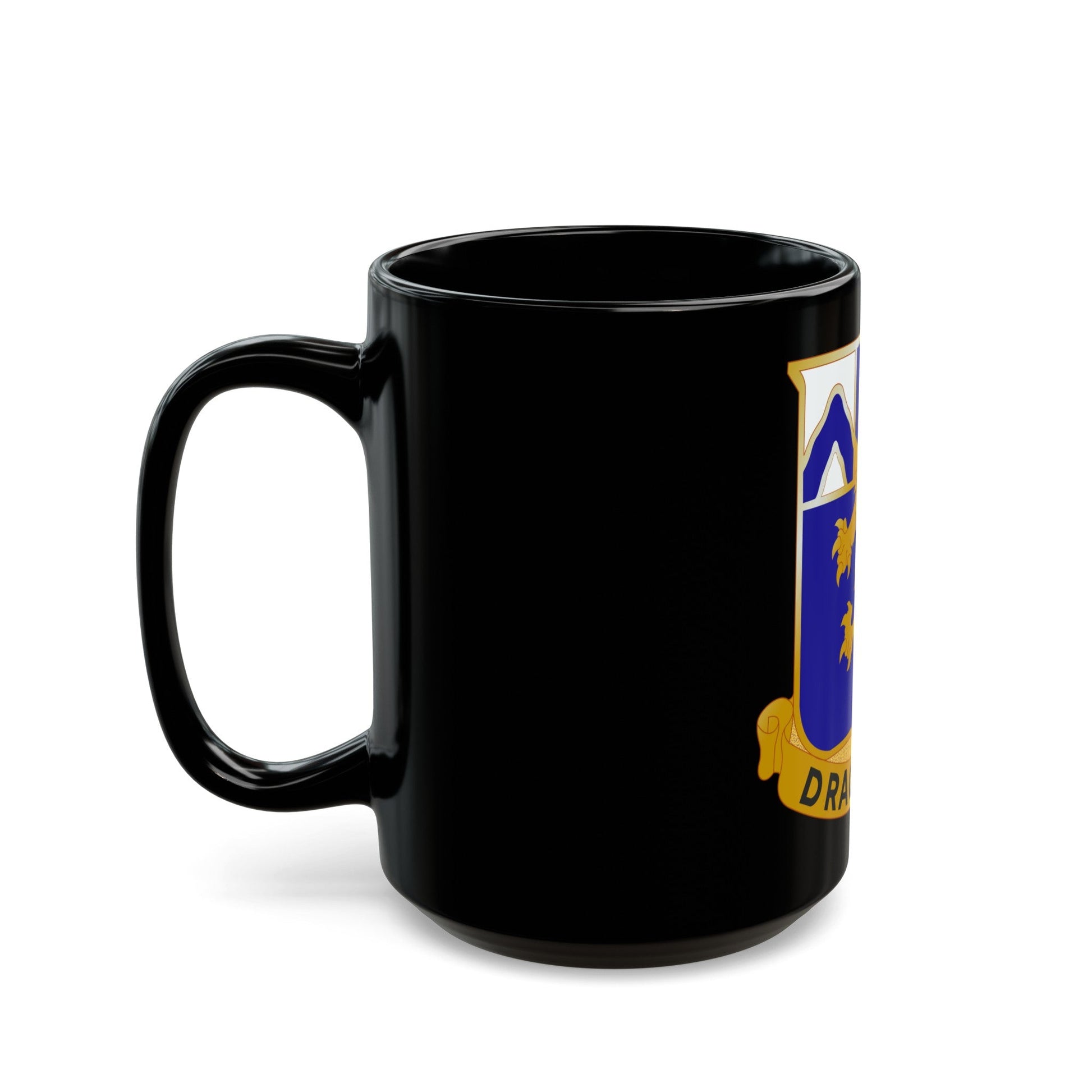 48th Infantry Regiment (U.S. Army) Black Coffee Mug-The Sticker Space