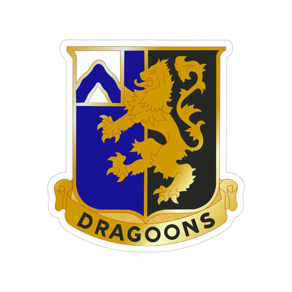 48th Infantry Regiment (U.S. Army) Transparent STICKER Die-Cut Vinyl Decal-4 Inch-The Sticker Space