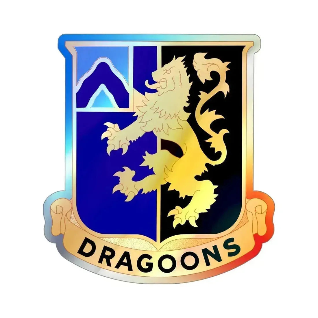 48th Infantry Regiment (U.S. Army) Holographic STICKER Die-Cut Vinyl Decal 4 Inch Holographic - The Sticker Space
