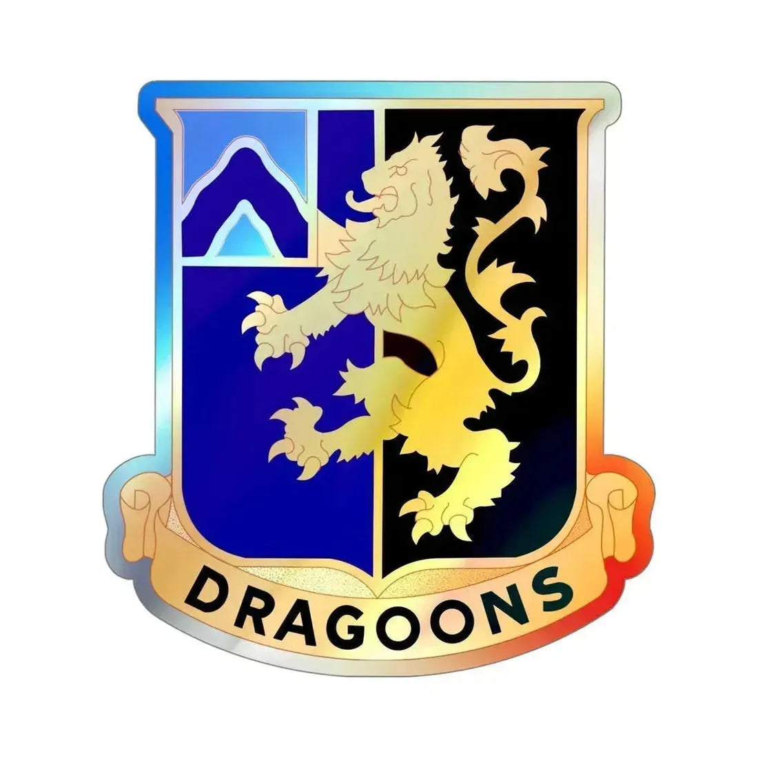 48th Infantry Regiment (U.S. Army) Holographic STICKER Die-Cut Vinyl Decal 5 Inch Holographic - The Sticker Space