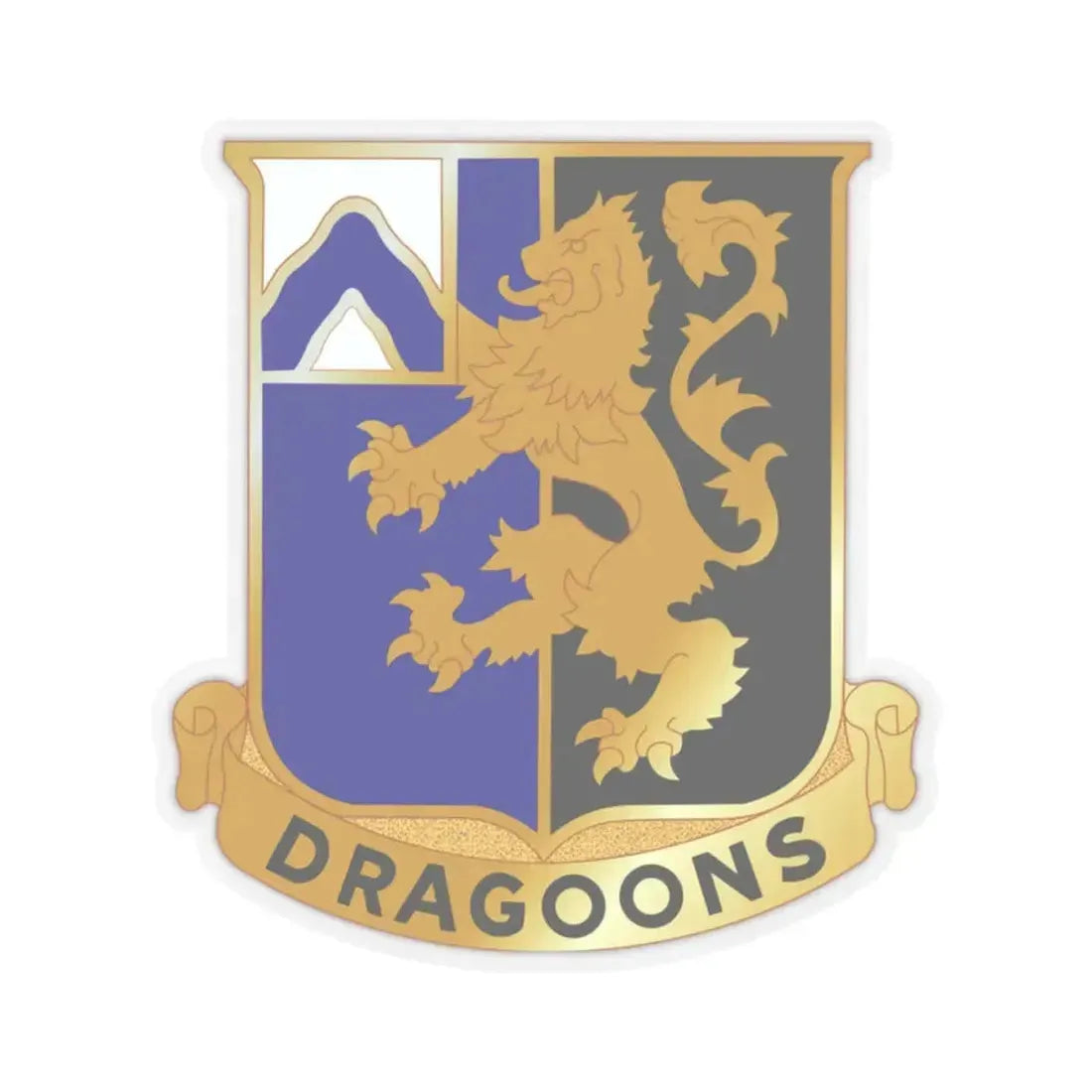 48th Infantry Regiment (U.S. Army) STICKER Vinyl Kiss-Cut Decal 2 Inch Transparent - The Sticker Space