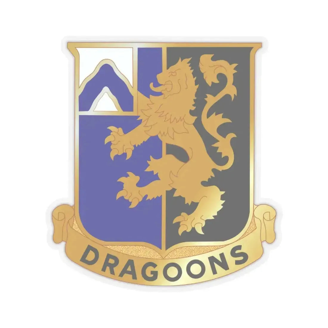 48th Infantry Regiment (U.S. Army) STICKER Vinyl Kiss-Cut Decal 3 Inch Transparent - The Sticker Space