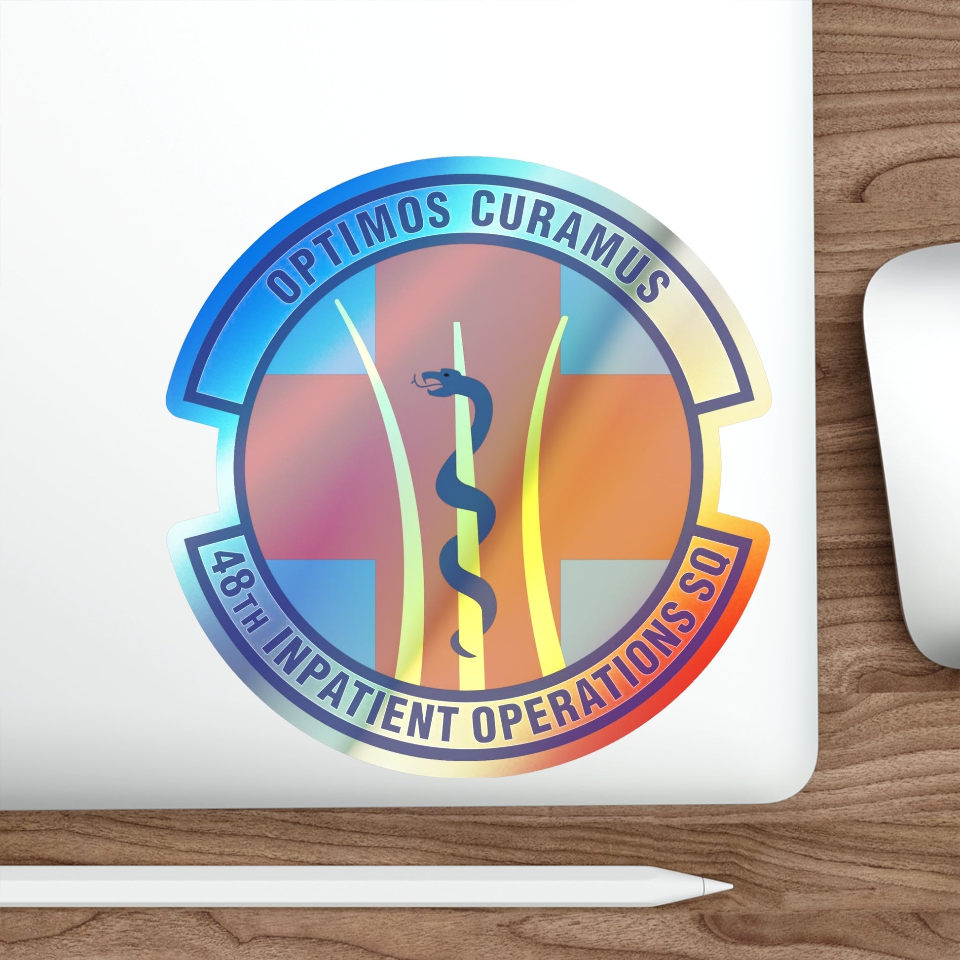 48th Inpatient Operations Squadron (U.S. Air Force) Holographic STICKER Die-Cut Vinyl Decal-The Sticker Space