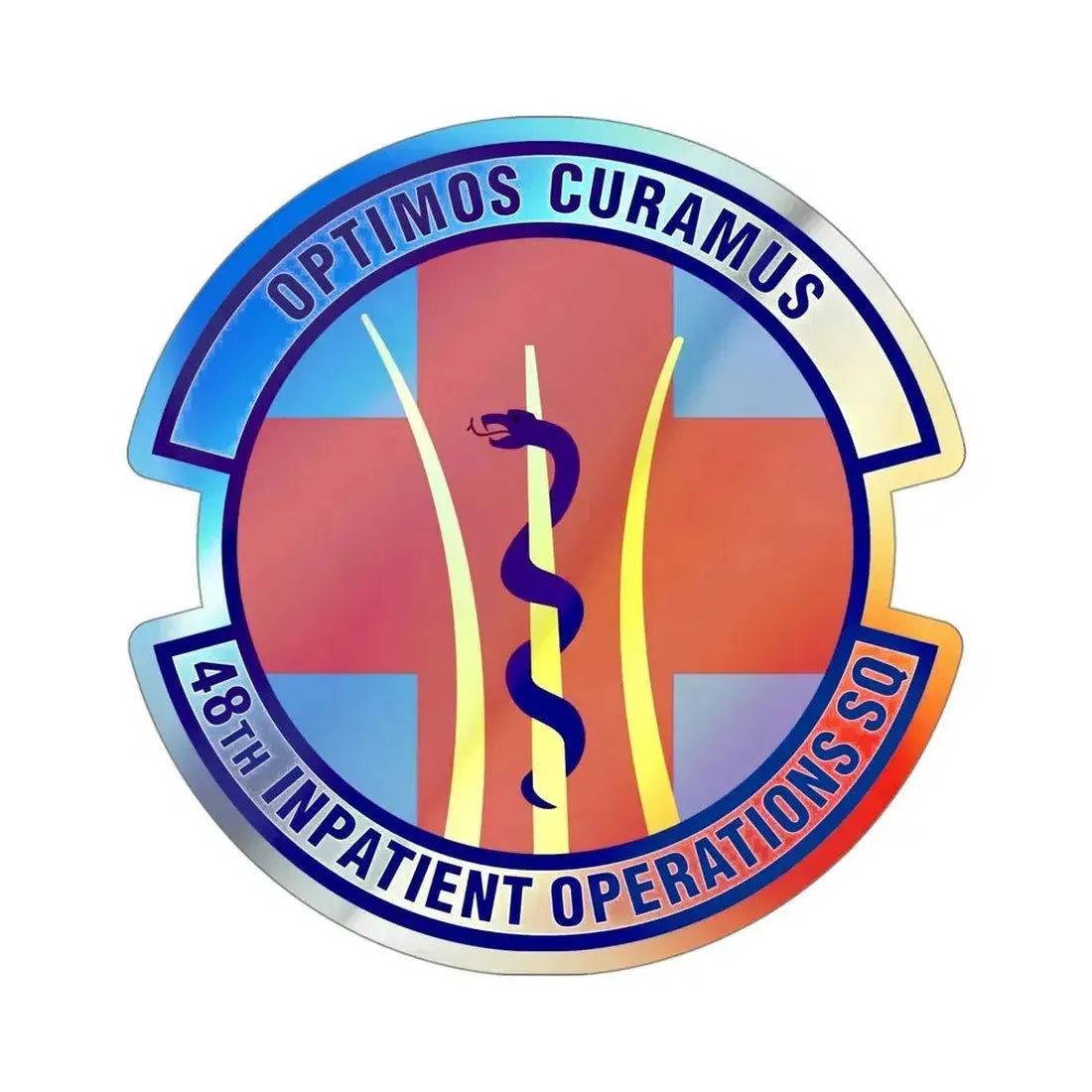 48th Inpatient Operations Squadron (U.S. Air Force) Holographic STICKER Die-Cut Vinyl Decal - The Sticker Space