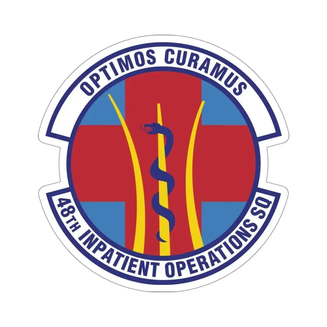 48th Inpatient Operations Squadron (U.S. Air Force) STICKER Vinyl Die-Cut Decal 4 Inch - The Sticker Space