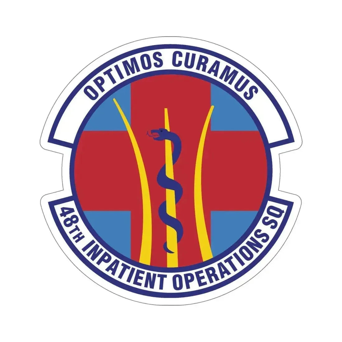 48th Inpatient Operations Squadron (U.S. Air Force) STICKER Vinyl Die-Cut Decal 6 Inch - The Sticker Space
