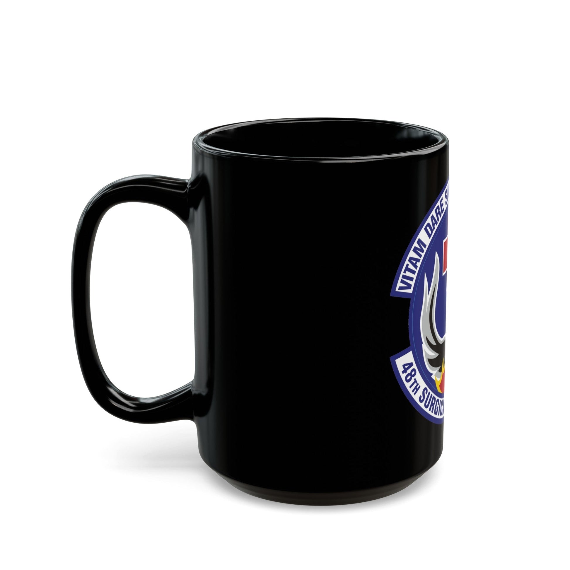 48th Surgical Operations Squadron (U.S. Air Force) Black Coffee Mug-The Sticker Space