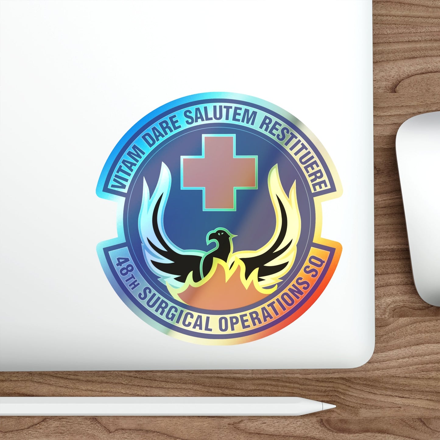 48th Surgical Operations Squadron (U.S. Air Force) Holographic STICKER Die-Cut Vinyl Decal-The Sticker Space